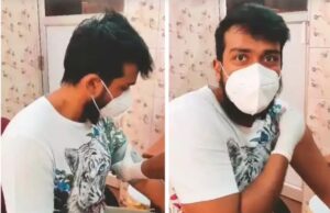 முதல் தடுப்பூசி போட்டுக் கொண்ட காளிதாஸ் ஜெயராம்!