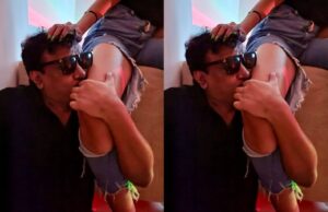 Sonia Naresh: நடிகையின் காலில் முத்தம்: சர்ச்சை இயக்குநரின் பலே பலே ஆட்டம்!