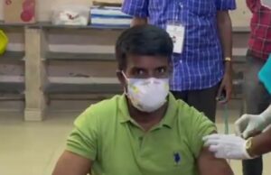 ஜாக்கிரதையா இருங்க: மனைவியுடன் சேர்ந்து தடுப்பூசி போட்டுக் கொண்ட சூரி!